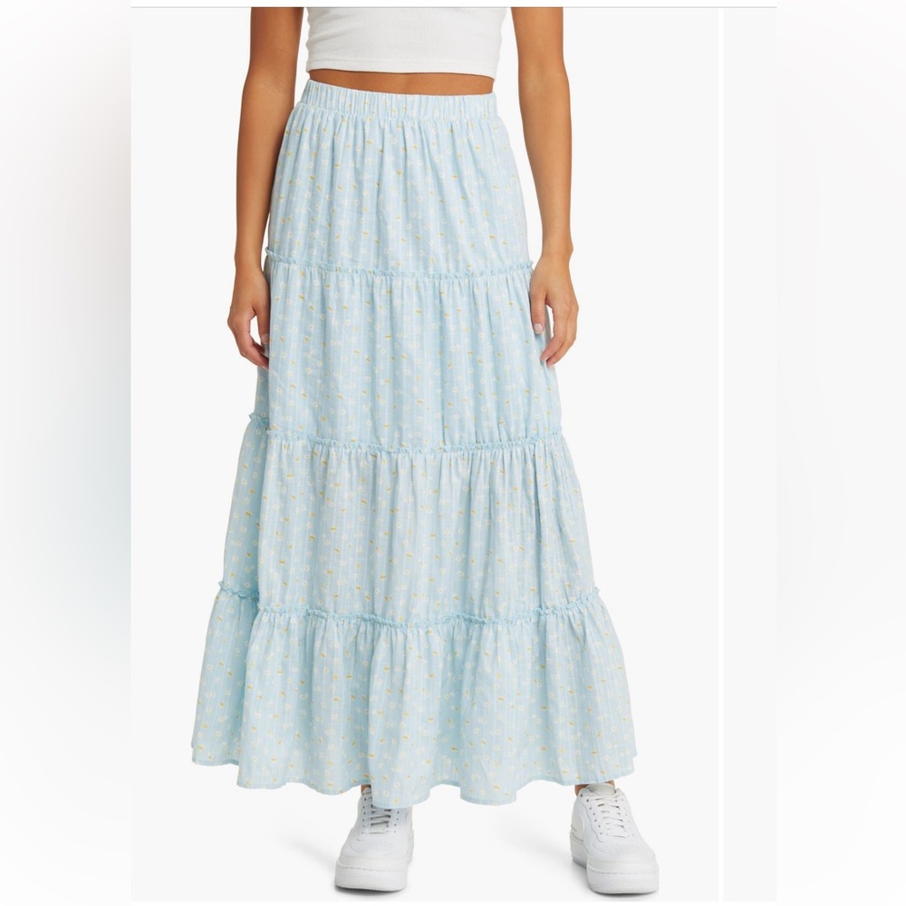 100% cotton maxi skirt